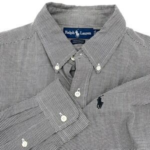 Ralph Lauren‎ Houndstooth Yarmouth Button Down Shirt Long Sleeve Dress Shirt 16